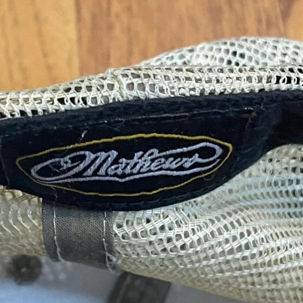 Mathews Archery Trucker Hat Mens OSFA Adjustable Snapback Mesh Cap Olive Green
